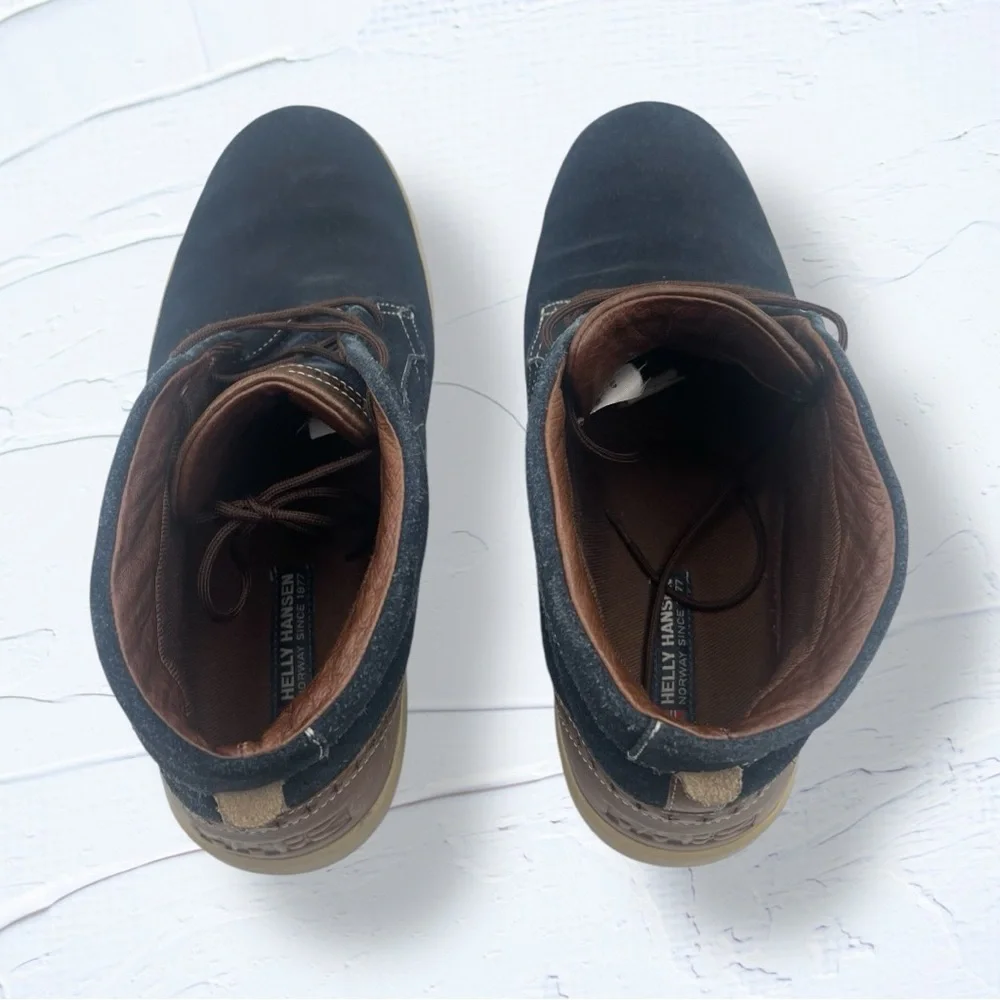 Helly Hansen Men's Vigeland Casual Boot - Navy and Brown Size 11.5
